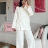 Miranda Oversize White Palazzo Set