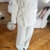 Miranda Oversize White Palazzo Set