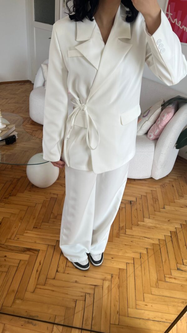 Miranda Oversize White Palazzo Set