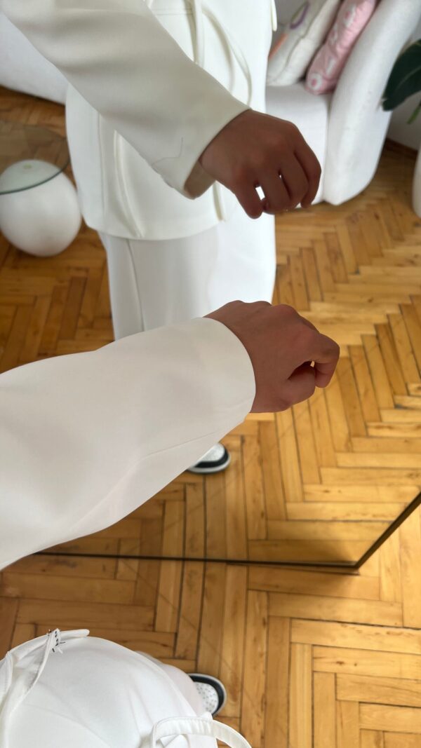 Miranda Oversize White Palazzo Set
