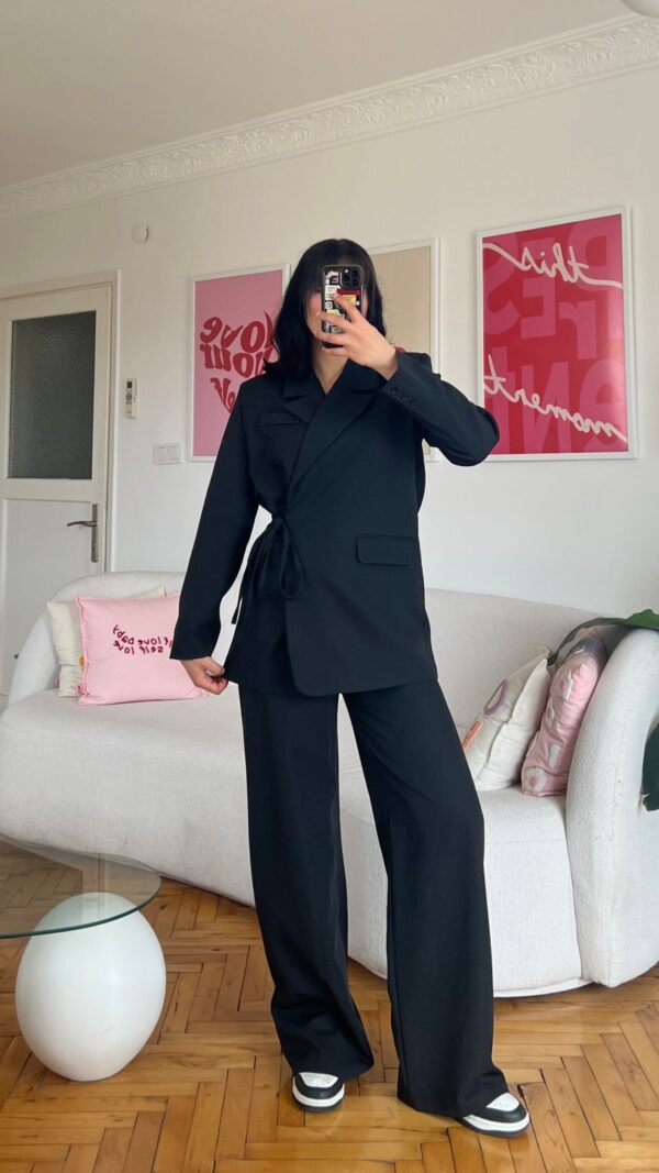 Miranda Oversize Black Palazzo Set