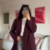 Vivian Dark Burgundy Blazer