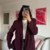 Vivian Dark Burgundy Blazer