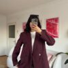 Vivian Dark Burgundy Blazer
