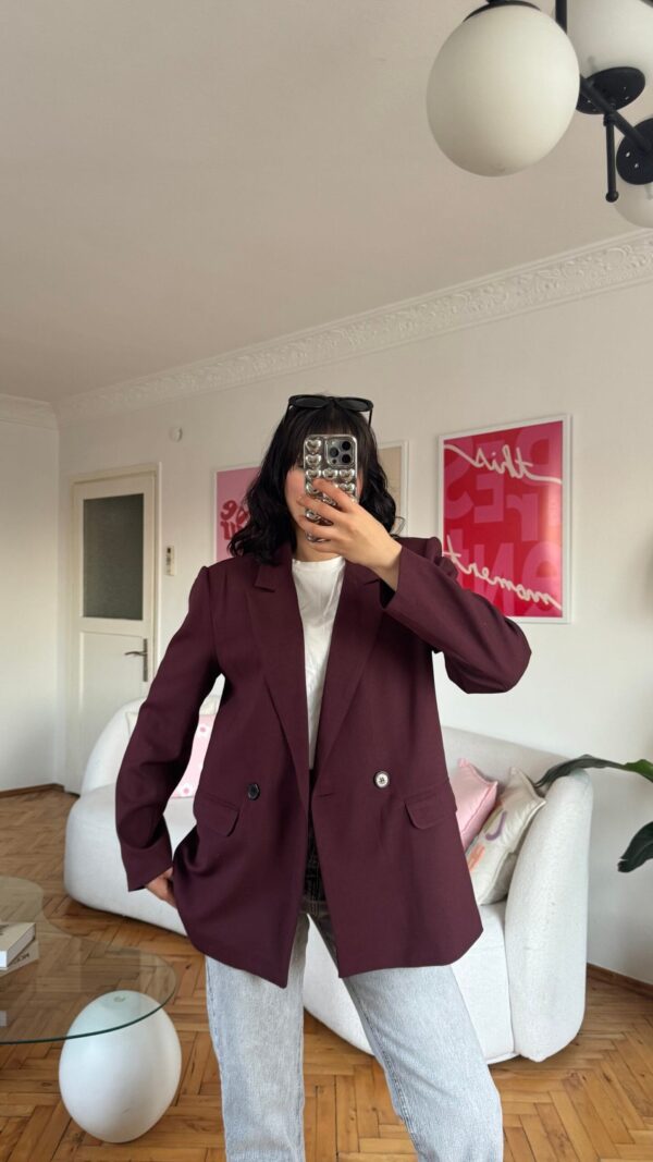 Vivian Dark Burgundy Blazer