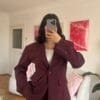 Darla Burgundy Palazzo Set