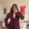 Darla Burgundy Palazzo Set