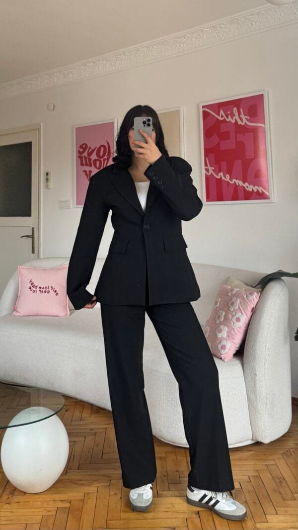 Darla Black Palazzo Set