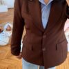Carolina Fitted Dark Brown Blazer