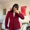 Carolina Fitted Burgundy Blazer