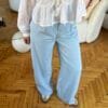 Zr Sky Blue Palazzo Trousers