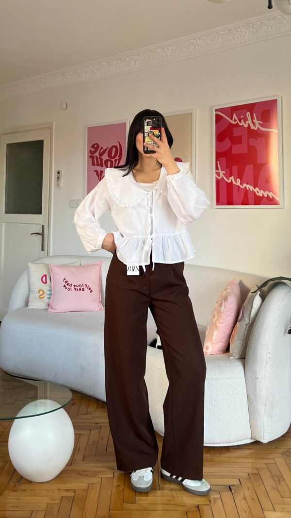 Zr Dark Brown Palazzo Trousers