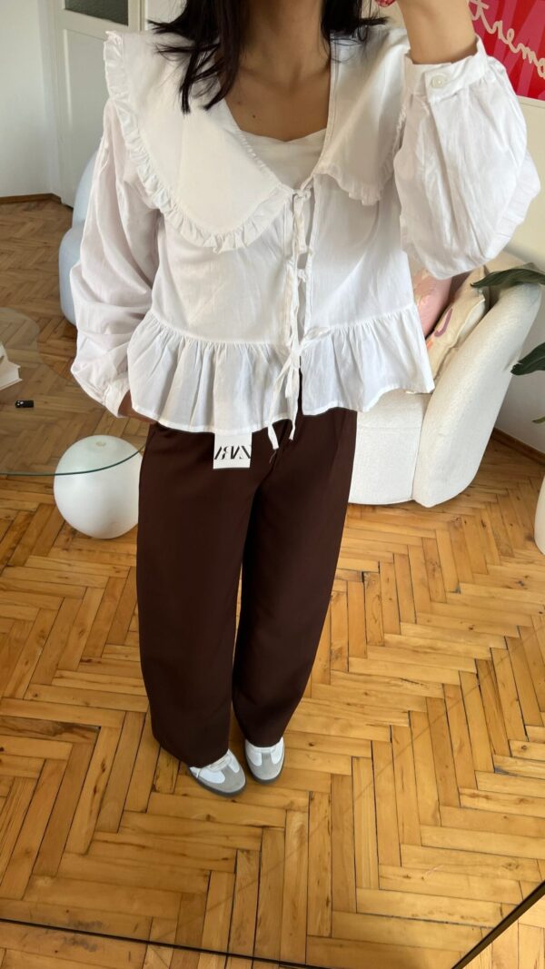 Zr Dark Brown Palazzo Trousers