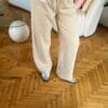 Zr Beige Palazzo Trousers