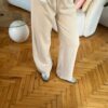 Zr Beige Palazzo Trousers