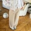 Zr Beige Palazzo Trousers
