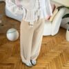 Zr Beige Palazzo Trousers