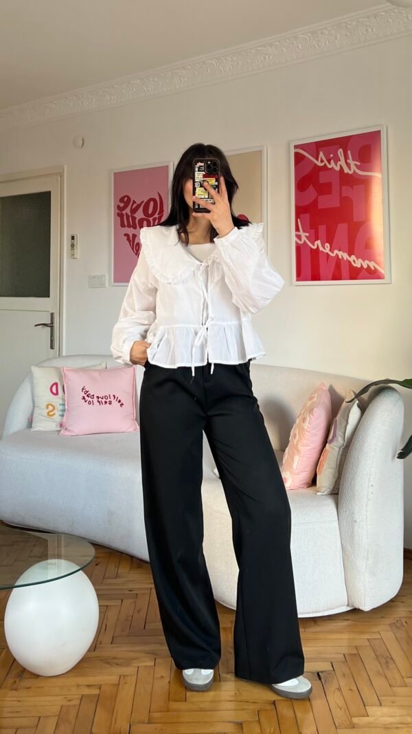 Zr Black Palazzo Trousers