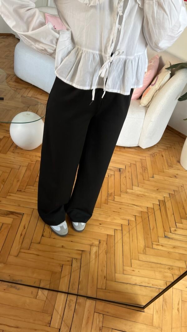 Zr Black Palazzo Trousers