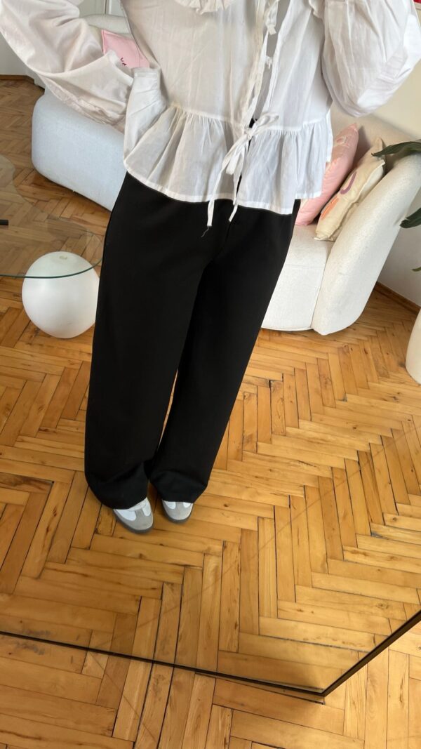 Zr Black Palazzo Trousers