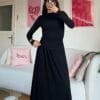 Mai Black Blouse And Skirt Set