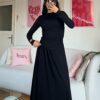Mai Black Blouse And Skirt Set