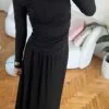 Mai Black Blouse And Skirt Set