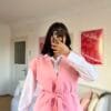 Melira Baby Pink Sleevless Set