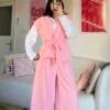 Melira Baby Pink Sleevless Set
