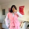 Melira Baby Pink Sleevless Set