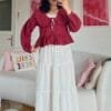 Viral Butterfly Burgundy Shirt