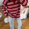 Lindy Red Striped Sweater