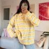Lindy Yellow Striped Sweater