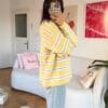 Lindy Yellow Striped Sweater