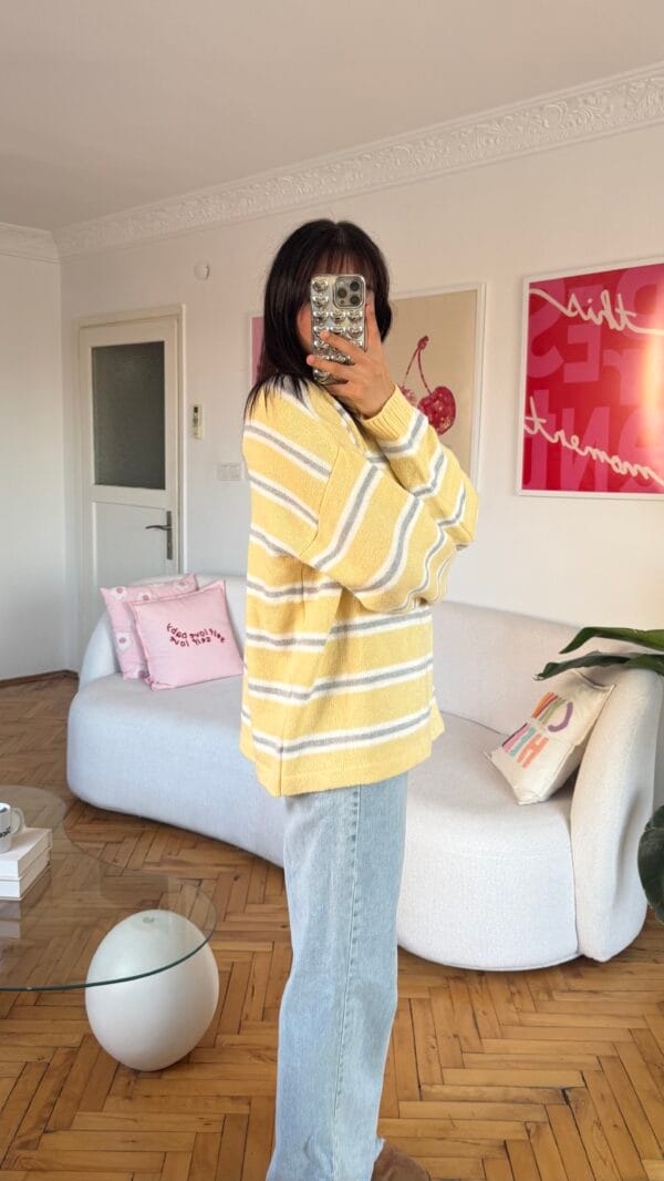 Lindy Yellow Striped Sweater