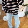 Lindy Black Striped Sweater