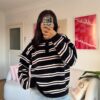 Lindy Black Striped Sweater