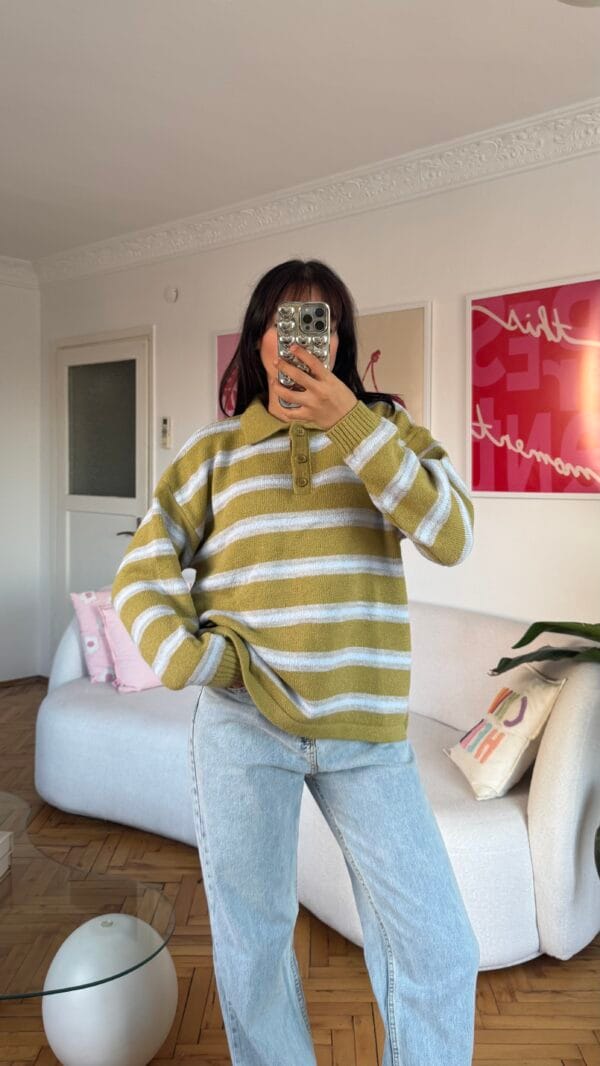 Lindy Green Striped Sweater