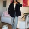 Ferya Black Oversize Blazer