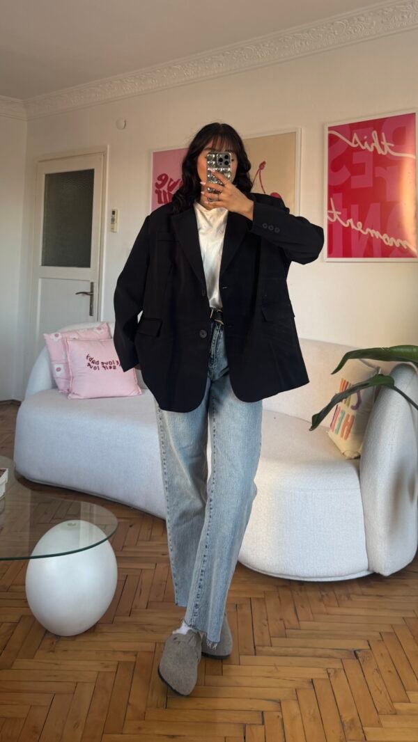 Ferya Black Oversize Blazer