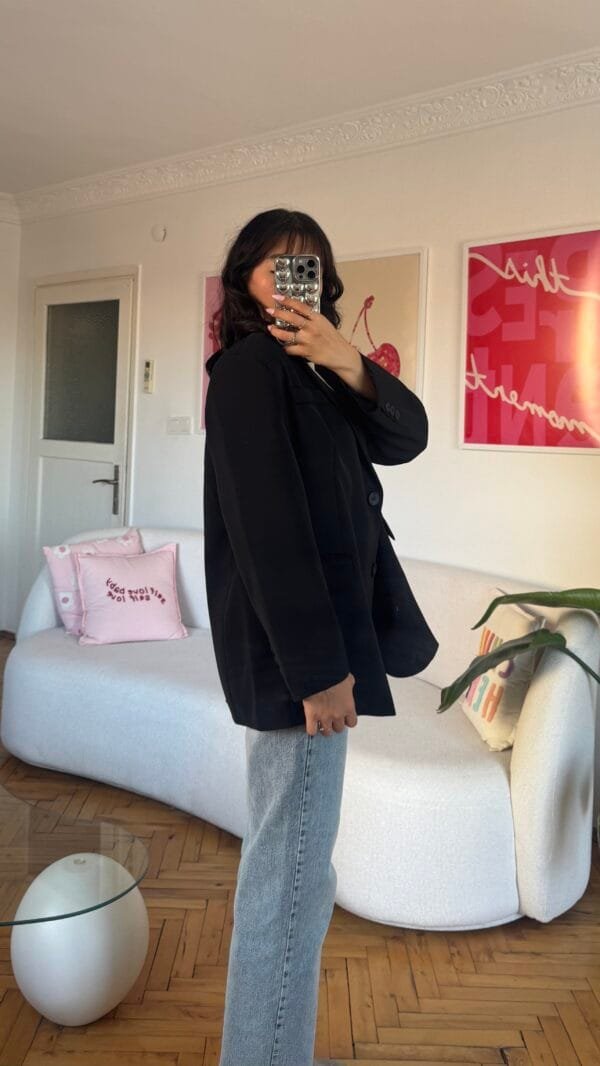 Ferya Black Oversize Blazer