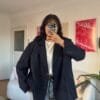 Ferya Navy Oversize Blazer
