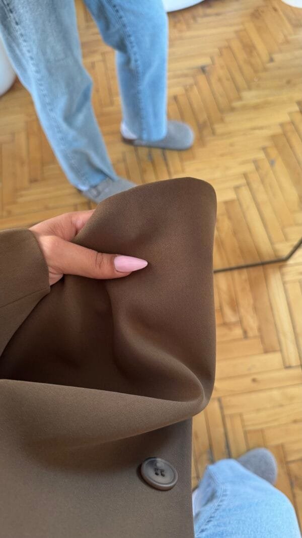 Ferya Caramel Brown Oversize Blazer
