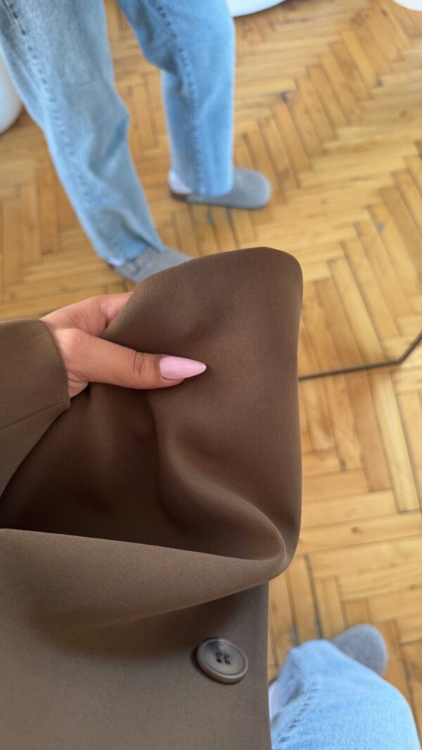 Ferya Caramel Brown Oversize Blazer