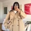 Vilora Beige Premuim Quality Tranchecoat
