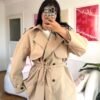 Vilora Beige Premuim Quality Tranchecoat