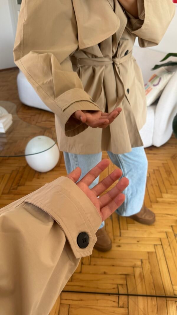 Vilora Beige Premuim Quality Tranchecoat