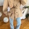 Vilora Beige Premuim Quality Tranchecoat