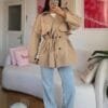 Vilora Beige Premuim Quality Tranchecoat