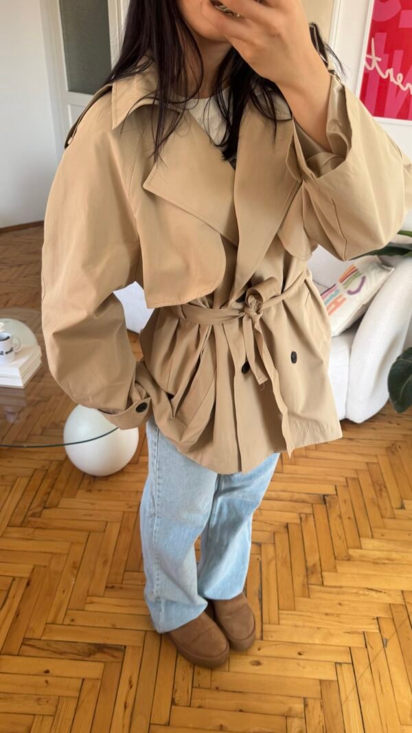 Vilora Beige Premuim Quality Tranchecoat